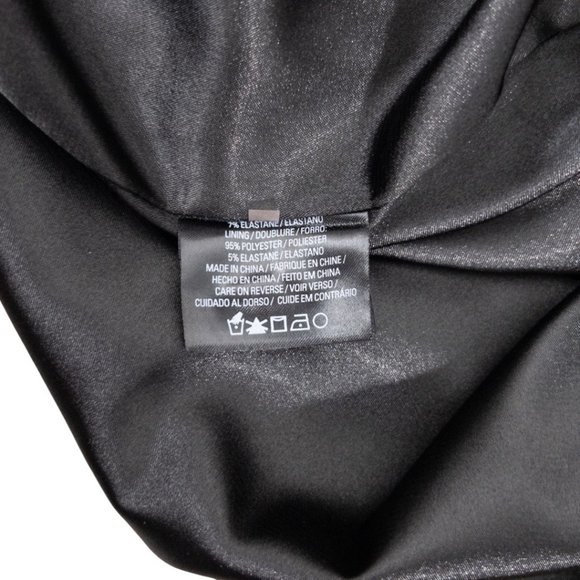 Elie Tahari Sheath Dress Size 10 Navy Gold Abstract Print Short Sleeve Womens - Picture 6 of 6